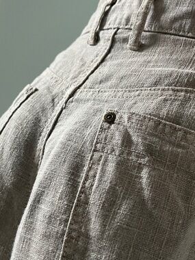 Redford Beige Linen Pants - Neutral Tan